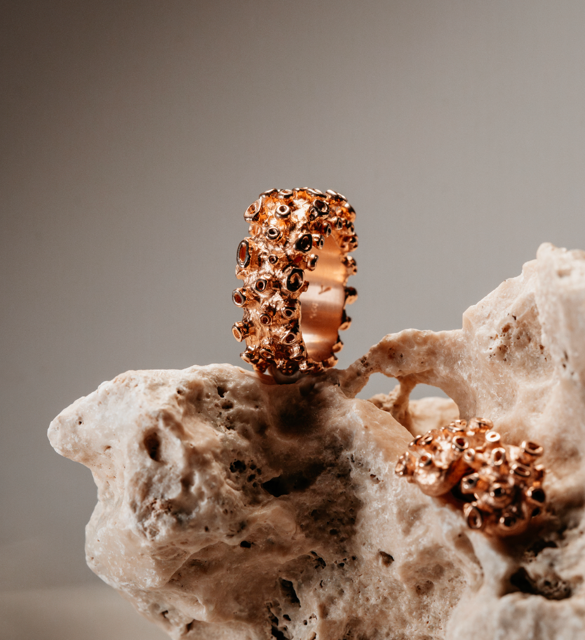 CORAL Bold Ring – Rose Gold
