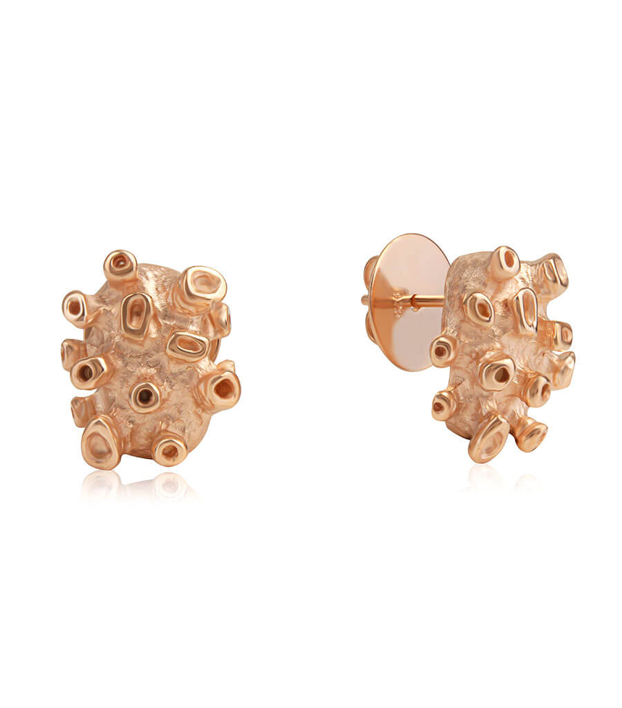 CORAL Earrings – Rose Gold